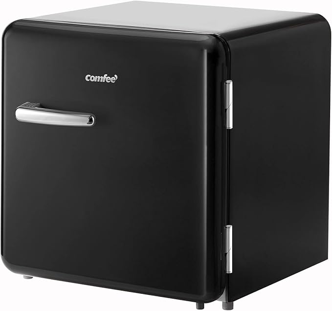COMFEE' 1.6 Cubic Feet Solo Series Retro Refrigerator Sleek Appearance
