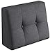 sunnypillow Palettenkissen Palettenauflage Palettenpolster Palettensofa Sitzkissen Rückenlehne gesteppt Seitenkissen 60x40x20/10cm Grey