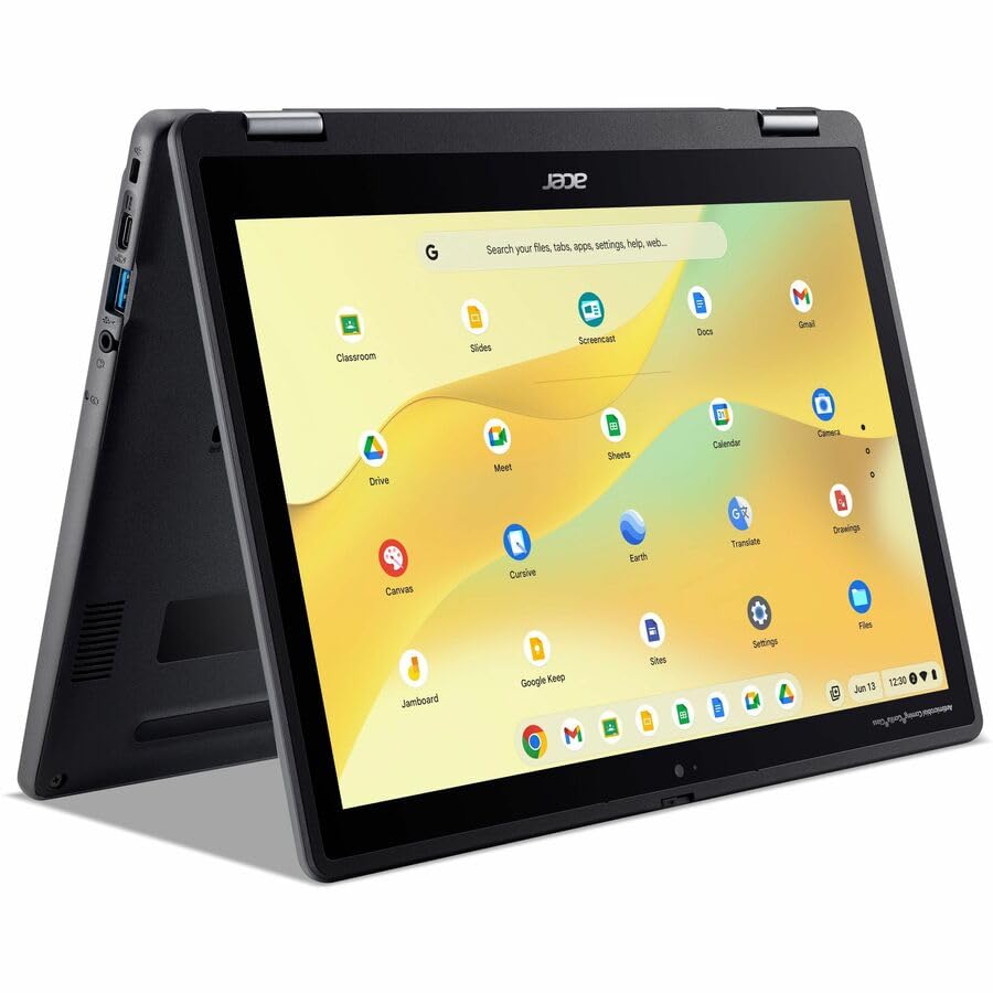 Image of Acer Chromebook Spin 512 R857T R857T-C2Q8 12.2 inch Touchscreen Convertible 2 in 1 Chromebook - WUXGA - 60 Hz - Intel - 8 GB - 64 GB Flash Memory - English (US) Keyboard - Black