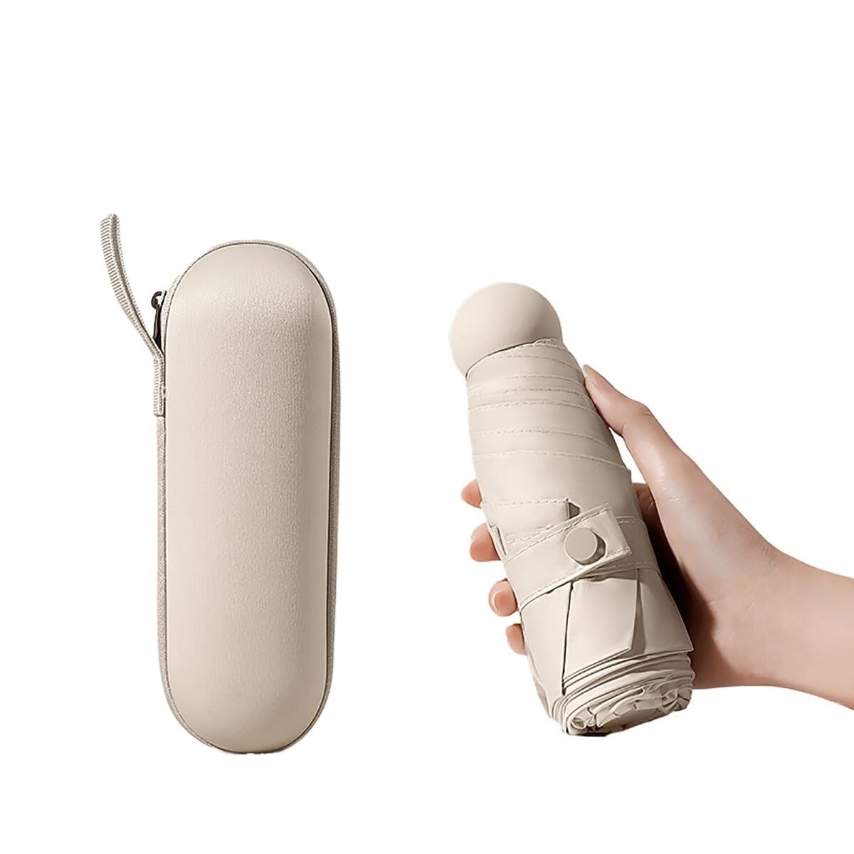 ULTRAWAVE Ombrello Ombrello a Capsula Tascabile a 8 Costole, Piccolo Parasole for Protezione Solare Fresca for Uso con Pioggia o Sole Ombrelli per la Pioggia(D)