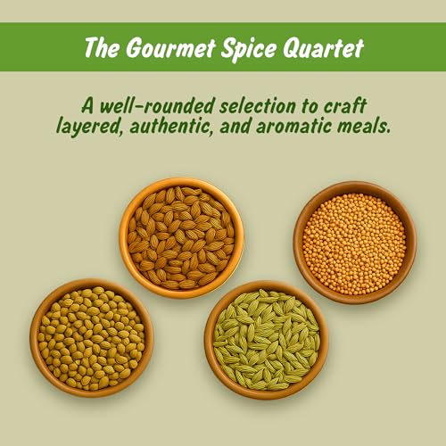 Spice Profile Coriander+Cumin+Fennel+Mustard Gourmet Spice Quartet image 4