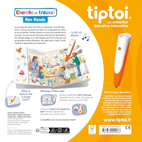 Livre Tiptoi Cherche et Trouve : Mon monde Ravensburger Jeux France - vue 2