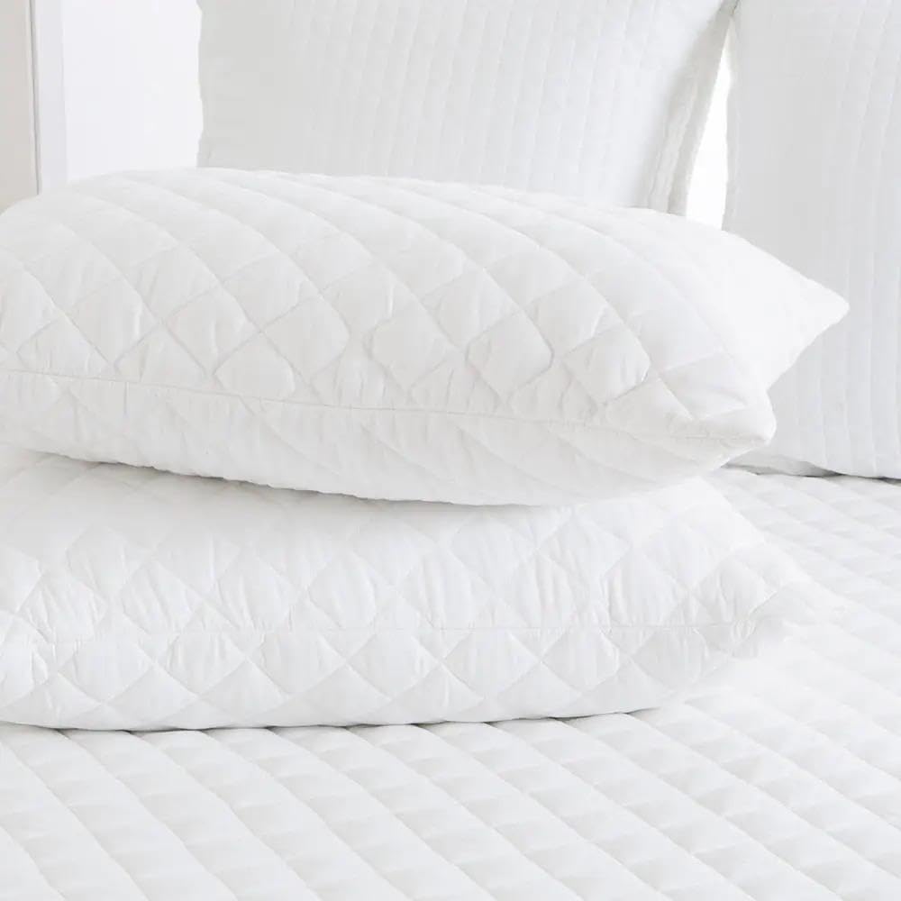 ZZZMRH Quilted Mattress Protector Extra Deep 40cm Fitted Hypoallergenic Soft & Breathable Ulta Soft Hotel Quality Luxury Mattress Pillow Protector (Pillow Protector)