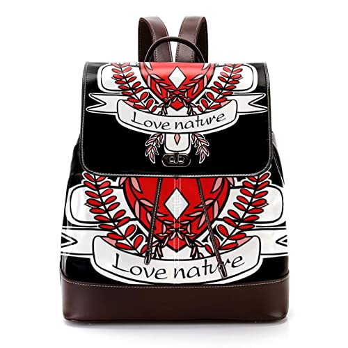 Sac à dos en cuir synthétique coloré pour adultes et école