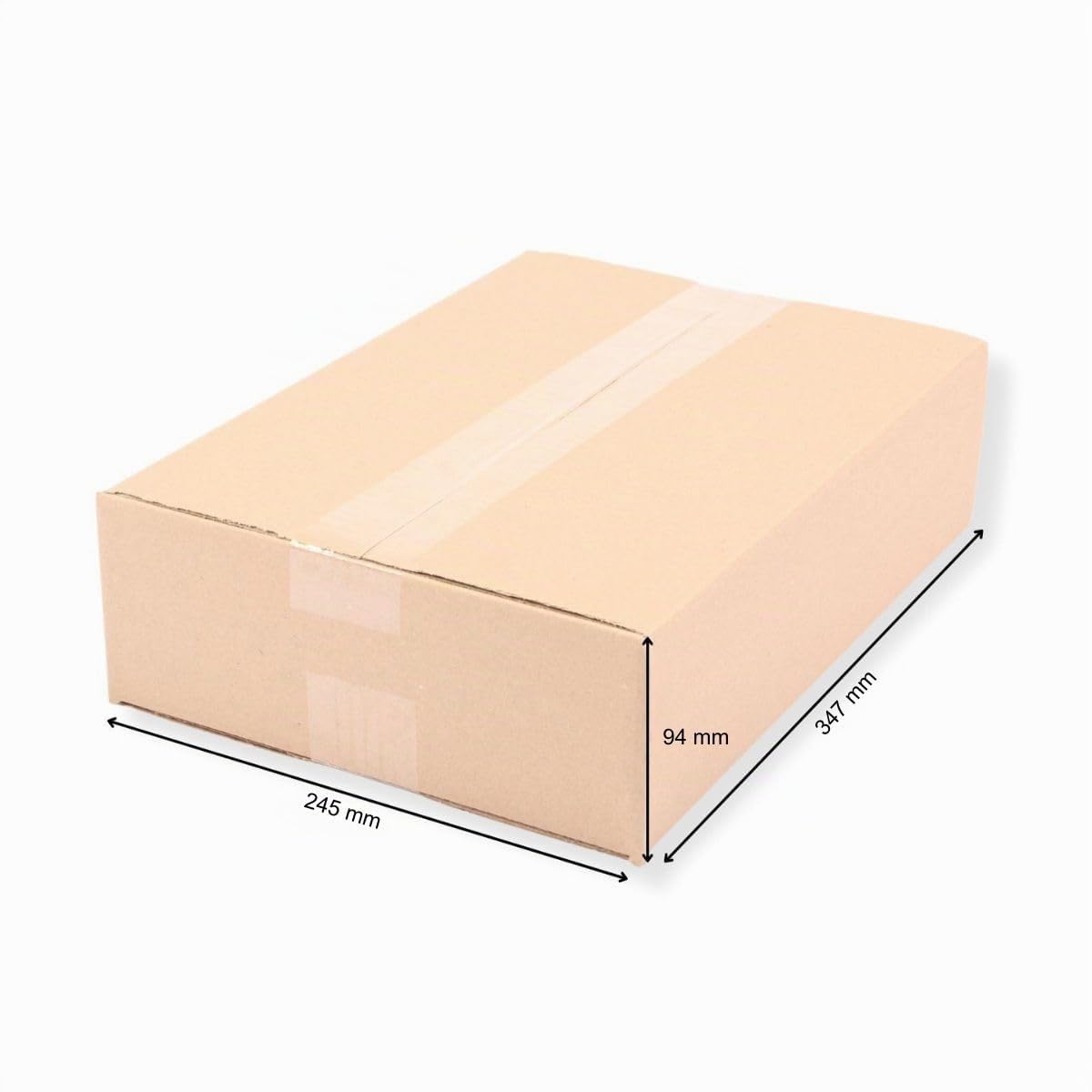100 St. Post Päckchen Versandkarton 350 x 250 x 100 Größe "S" Faltschachtel Transportkiste Faltkarton Packsetkarton