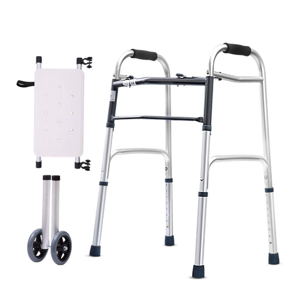 Buy Wheeled Rollator Walker for Elderly Adult,Folding Shower Chair with