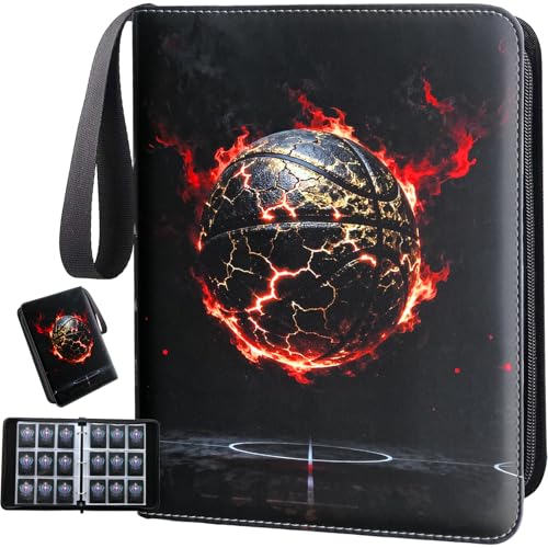 Basketball Card Binder 900 Pockets Trading Card Holder with Detachable Sleeves Portable Collector Album Sports Cards and Basketball Cards 2025-2026