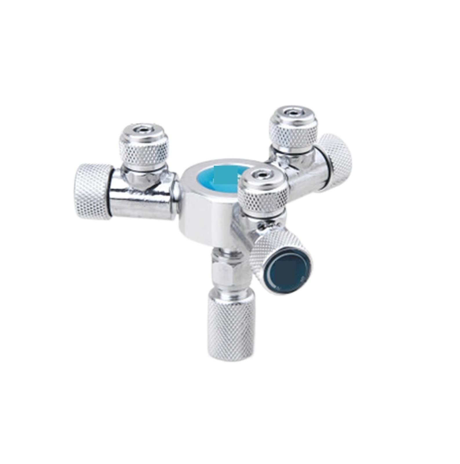 Wskaźnik regulatora CO2 Akwarium Multi Way CO2 Dystrybutor dystrybutora wymiany zaworu igły stal nierdzewna zawór kontroli bąbelkowej regulator bąbelkowy dla piwa domowego z beczki (Color : W0203, S