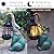 JOYBEE Garden Statues Elephant with Solar Lantern Outdoor Decor-Elephant Solar Figurines Lights Decorations for Patio Yard Lawn Ornaments-Gifts for Birthday Easter Housewarming