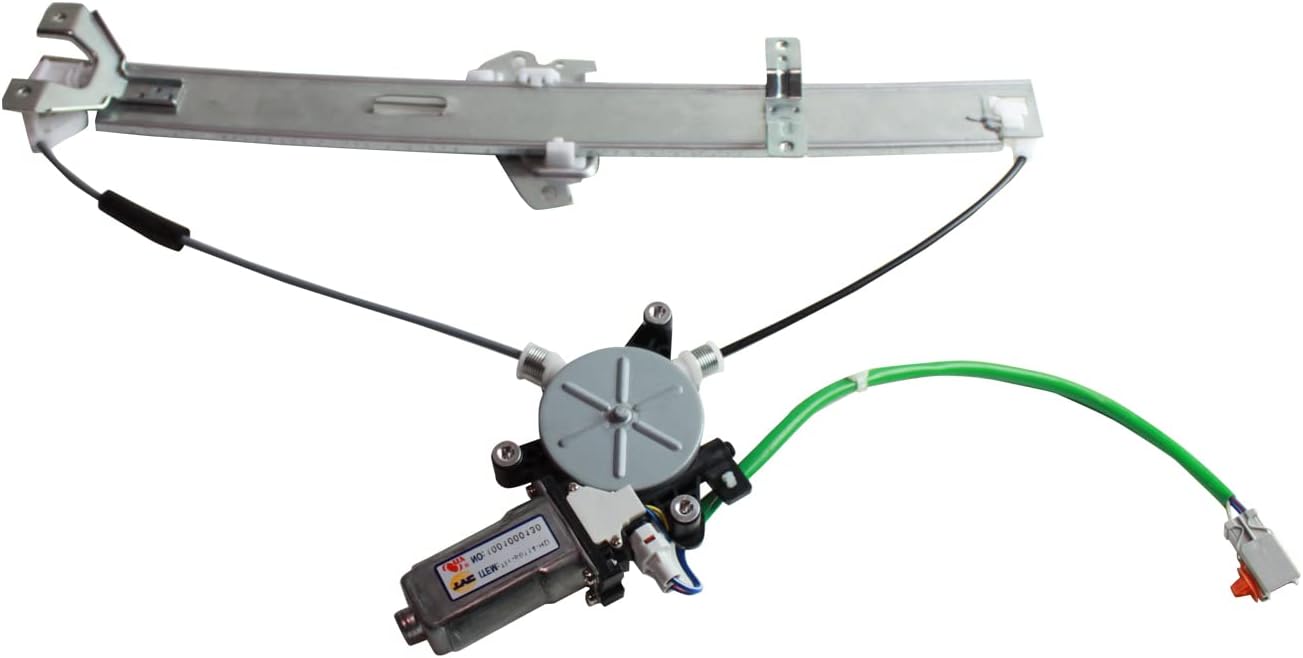 TYC 660055 Compatible with HONDA Fit Front Passenger Side Replacement Power Window Regulator Assembly with Motor