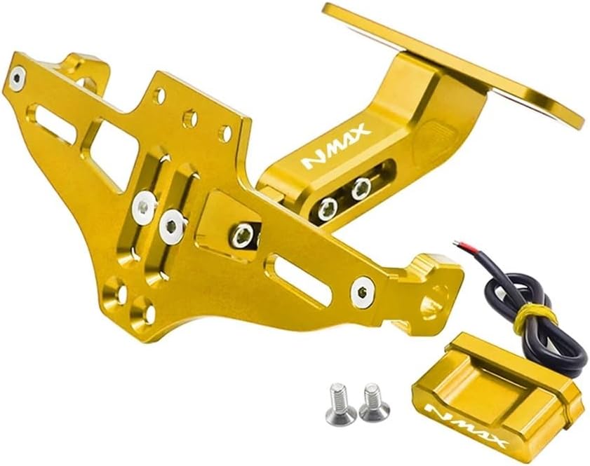 Motorcycle License Plate Bracket License Plate Holder Number Frame L E D Light Bracket Turn Signal for Ya&maha N-MAX NMAX155 NMAX125 Accessories