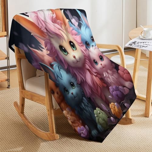 Couverture renard douce flannel finitions soignées - 8