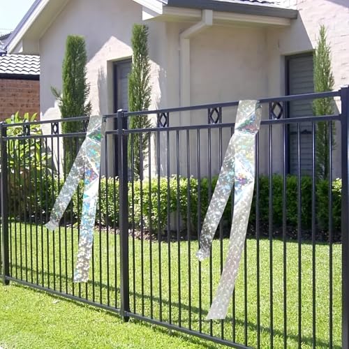 Image of Bird Scare Tape Reflective 360 ft - Holographic Deterrent Tape for Outdoor, Repellent Ribbon for Garden, Balcony, Crops, Anti Pigeon & Pest Control