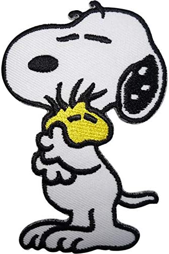 ELLU Snoopy Patch Woodstock Embroidered Badge Iron Sew On T Shirt Jeans Bag Applique