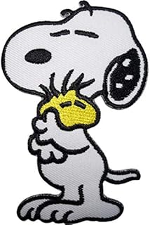 ELLU Snoopy Patch Woodstock Embroidered Badge Iron Sew On T Shirt Jeans Bag Applique
