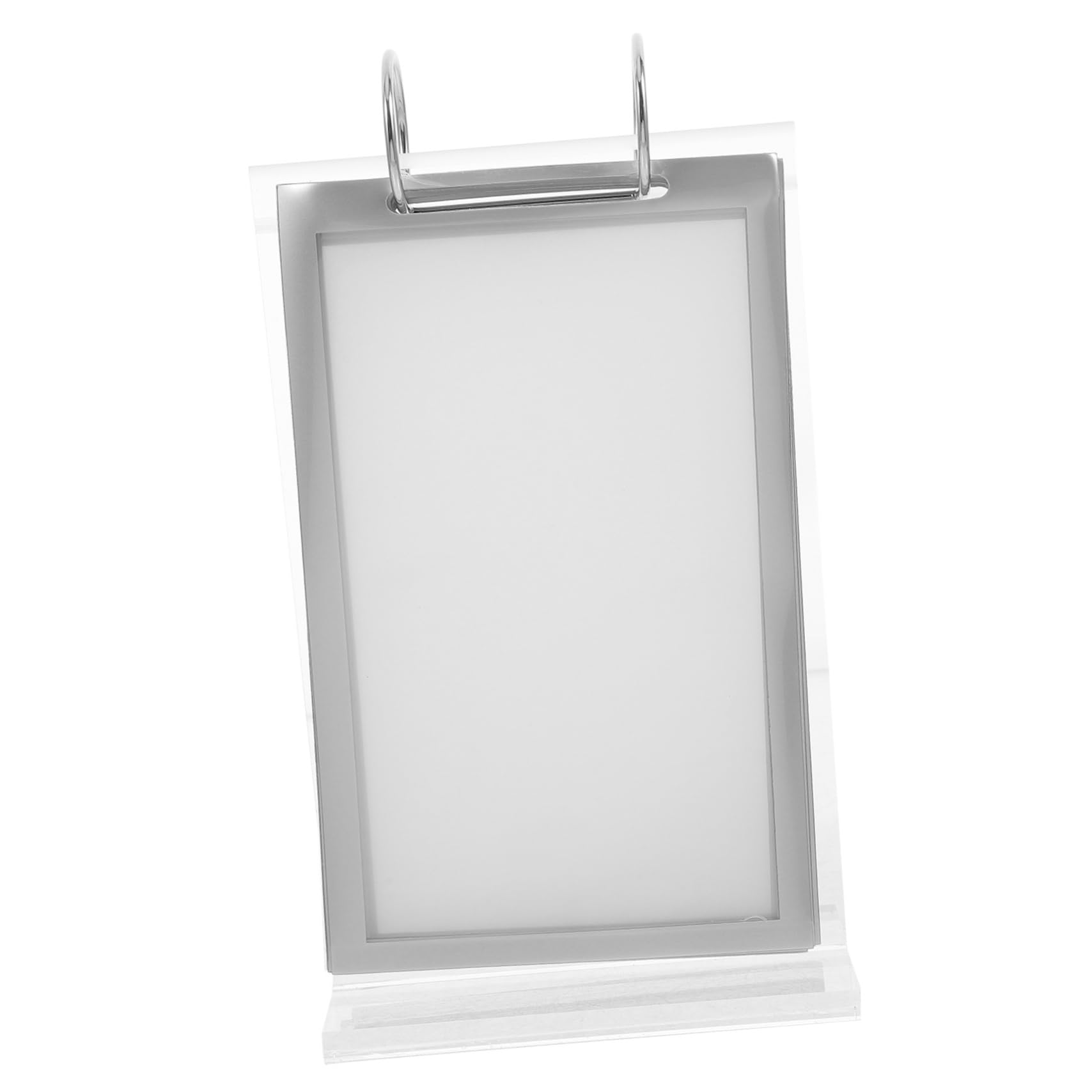 Soporte De Menú Vertical Transparente Para Escritorio Exhibidor De Carteles De Mesa Soporte De Señalización Elegante y Profesional Para Restaurantes y Eventos