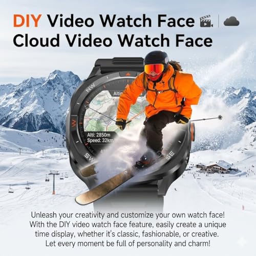 Image of Shyenah G400 Sports & Adventure GPS Tracking Smartwatch-1.46 HD | Military Design | Compass, Altimeter & Barometer | HR & SpO2 Monitoring | Bluetooth Calling | Video Watchface | 800mAh (Black)