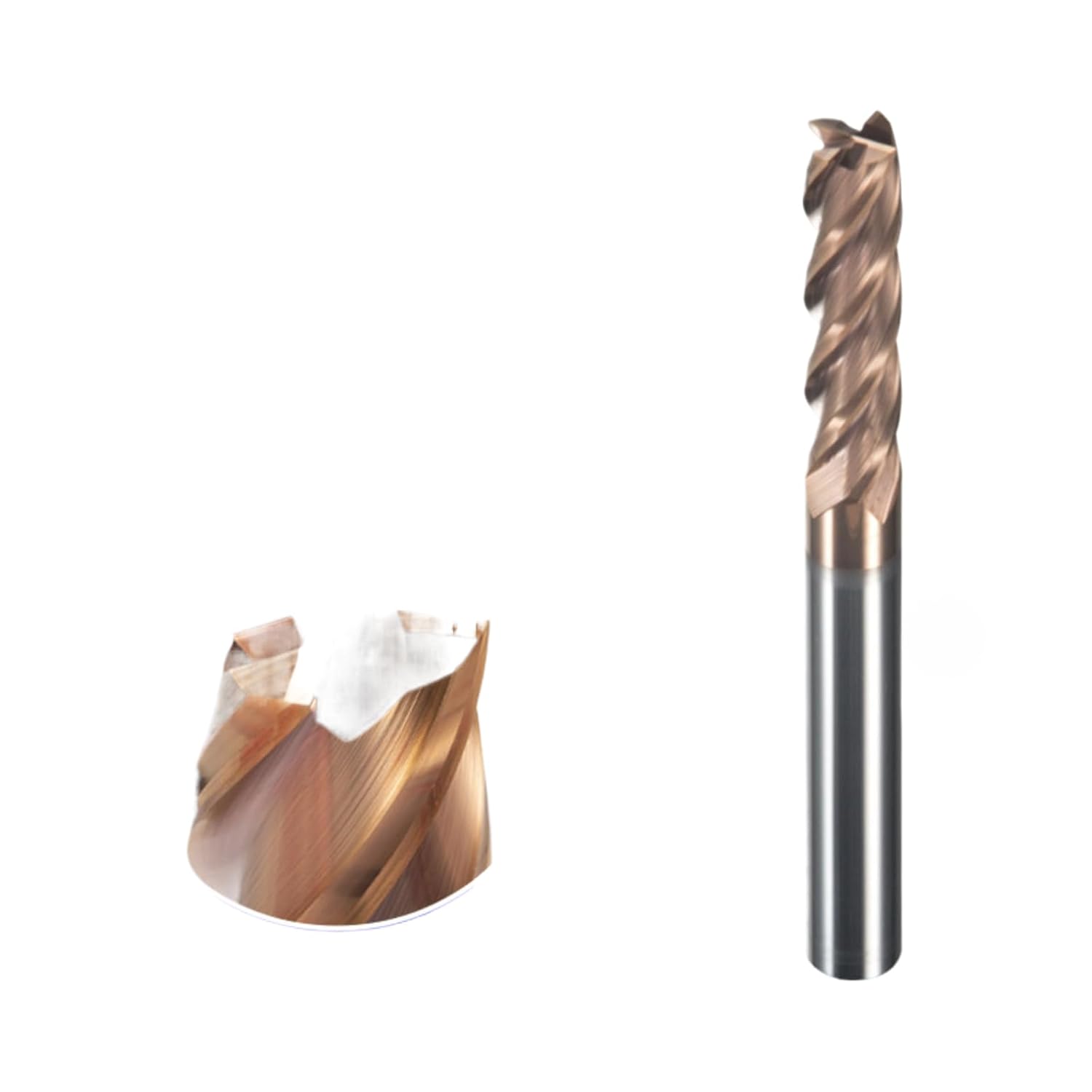 Tungsten Steel 4/2 Blade Flat Bottom Extended cemented Carbide 60 Degree end Mill(D5*D6*50L*4F 60)