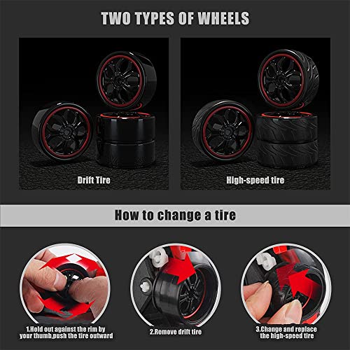 Mostop Rc Drift Racing Car 35Km/H High Speed Remote Control Car Drift For Kids Adults, 1/14 Scale Gt Rc Drift Car Super Fast Rc Sport Racing Car Drift Vehicles Truck #TOP5