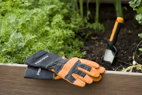 Fiskars Premium Planters Transplanter, Length 27 Cm, Stainless Steel Trowel, Black/Orange, Premium, 1000727 #TOP3