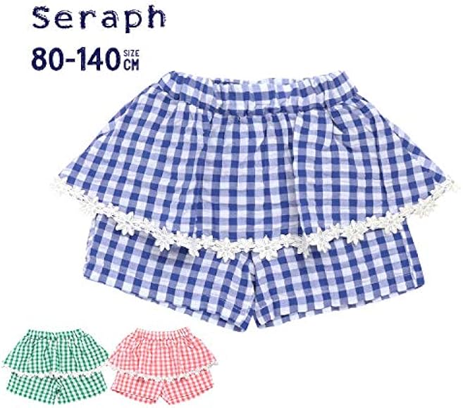 Amazon.co.jp: [セラフ]Seraph ギンガムチェックショートパンツ 110  