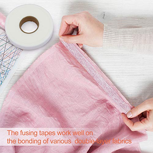 image for Boao Iron-on Hemming Tape Fabric Fusing Tape Fusible Bonding Web Adhes