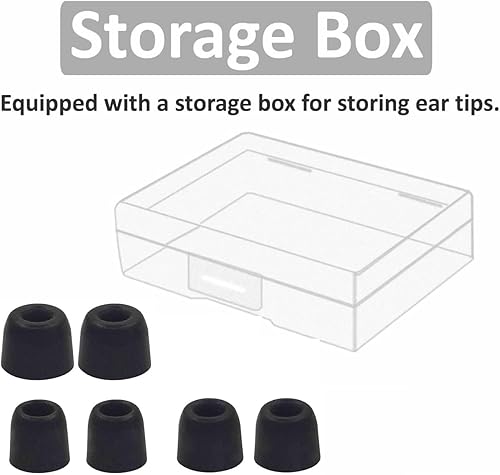 Miniatura 7 de Almohadillas de espuma viscoelástica de repuesto para auriculares Shure SE215, SE112, SE315, SE425, SE530, SE535 y Klipsch Westone, cancelación de