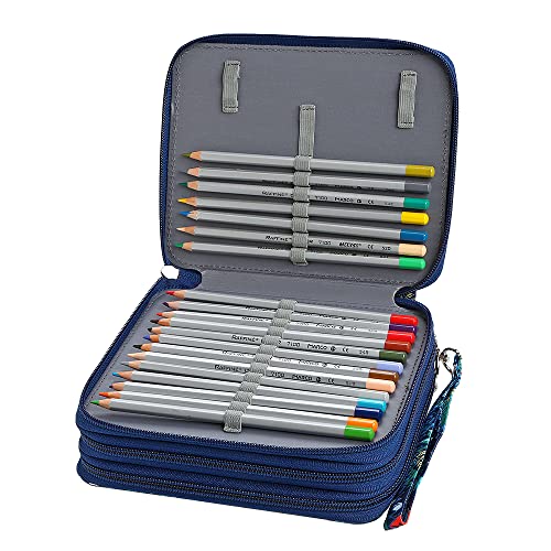 Image of 72 Slots Pencil Case Organizer w /Removal Handle Strap