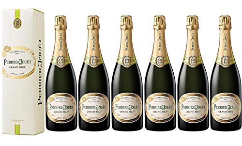 Lot 6 Champagnes Perrier-Jouët Grand Brut 75cl avec étuis