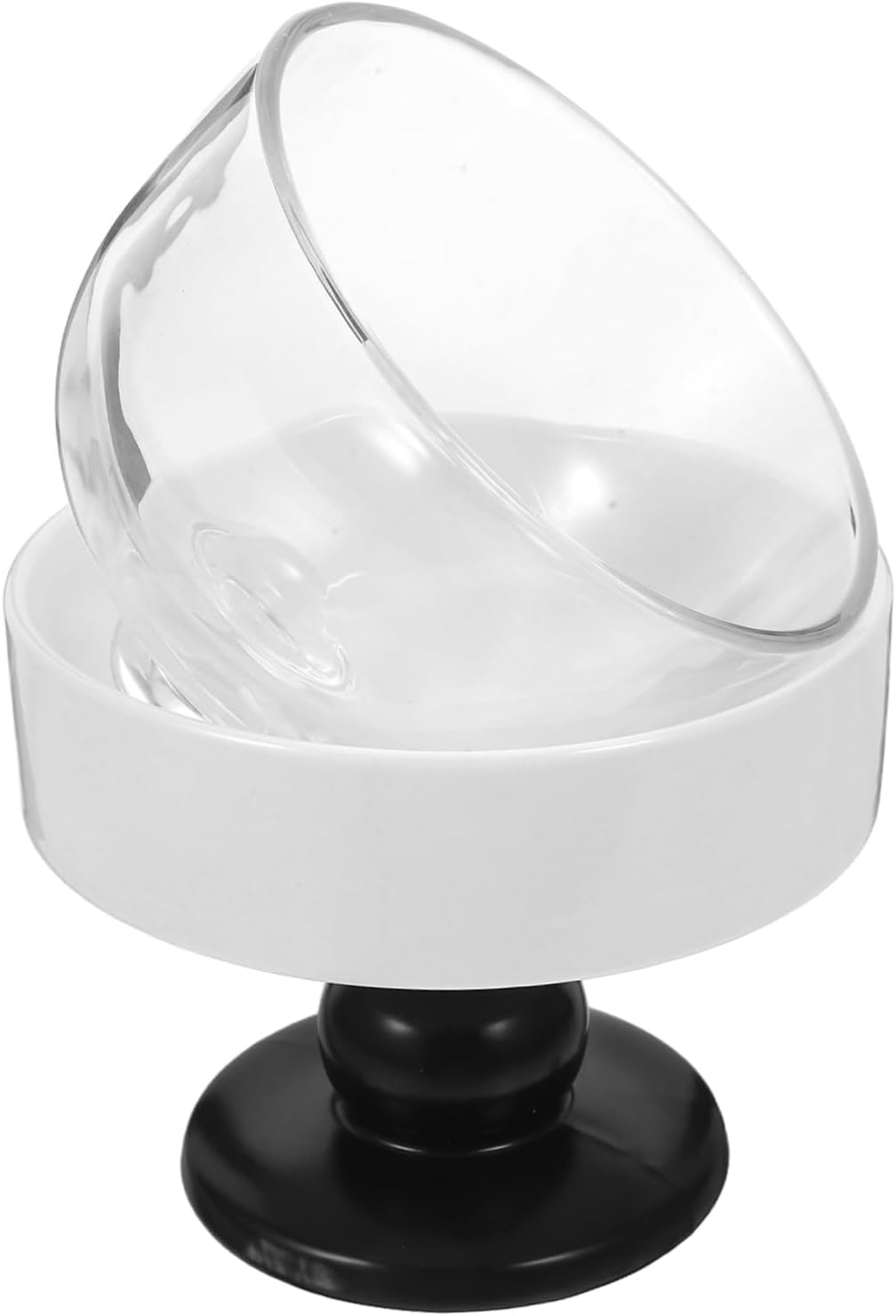 PRETYZOOM Footed Dessert Bowl Lid Ice Cream Cup Cake Serving Plate Creative Fruit Bowl Kitchen Snack Plate for Entertaining