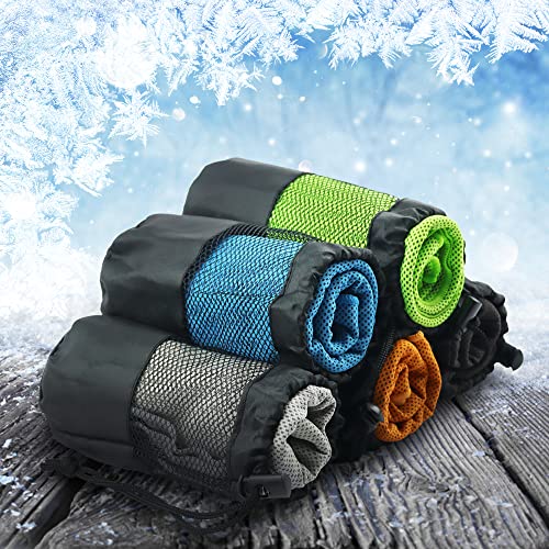 5 Pack Cooling Towels, Soft Breathable Microfiber Ice Towel For Gym, Running, Golf, Workout, Camping, Fitness, Travel, Super Absorbent Lightweight Towel For Outdoor Sports Instant Cooling Relief #TOP4