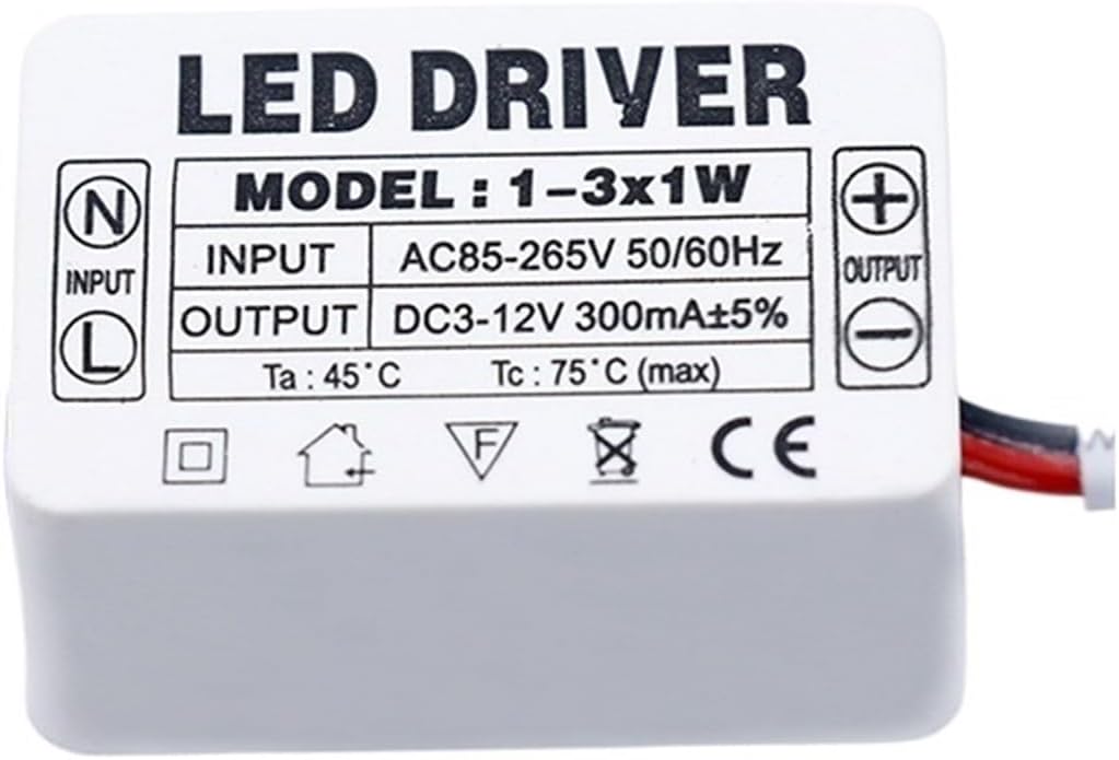 1PCS LED Lamp Driver Lamp Transformer 300mA Lighting(4-7W AC85-265V)