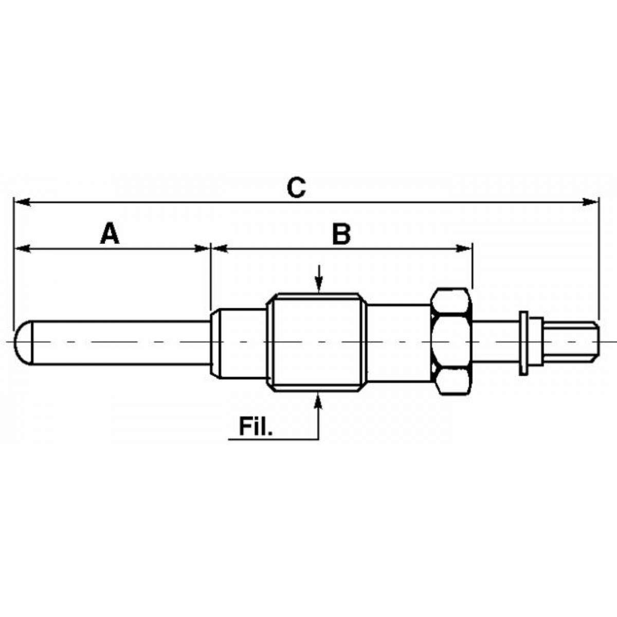 AMA 05065 Candeletta 12 V preriscaldamento adattabile Fiat 4137983