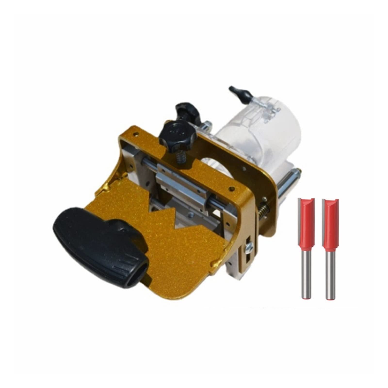 Mortise Jig for 65mm Wood Trimmers 2 in 1 Invisible Slotting Bracket Fasteners and Linear Track Punch Locator Woodworking Tools(1 Set A)