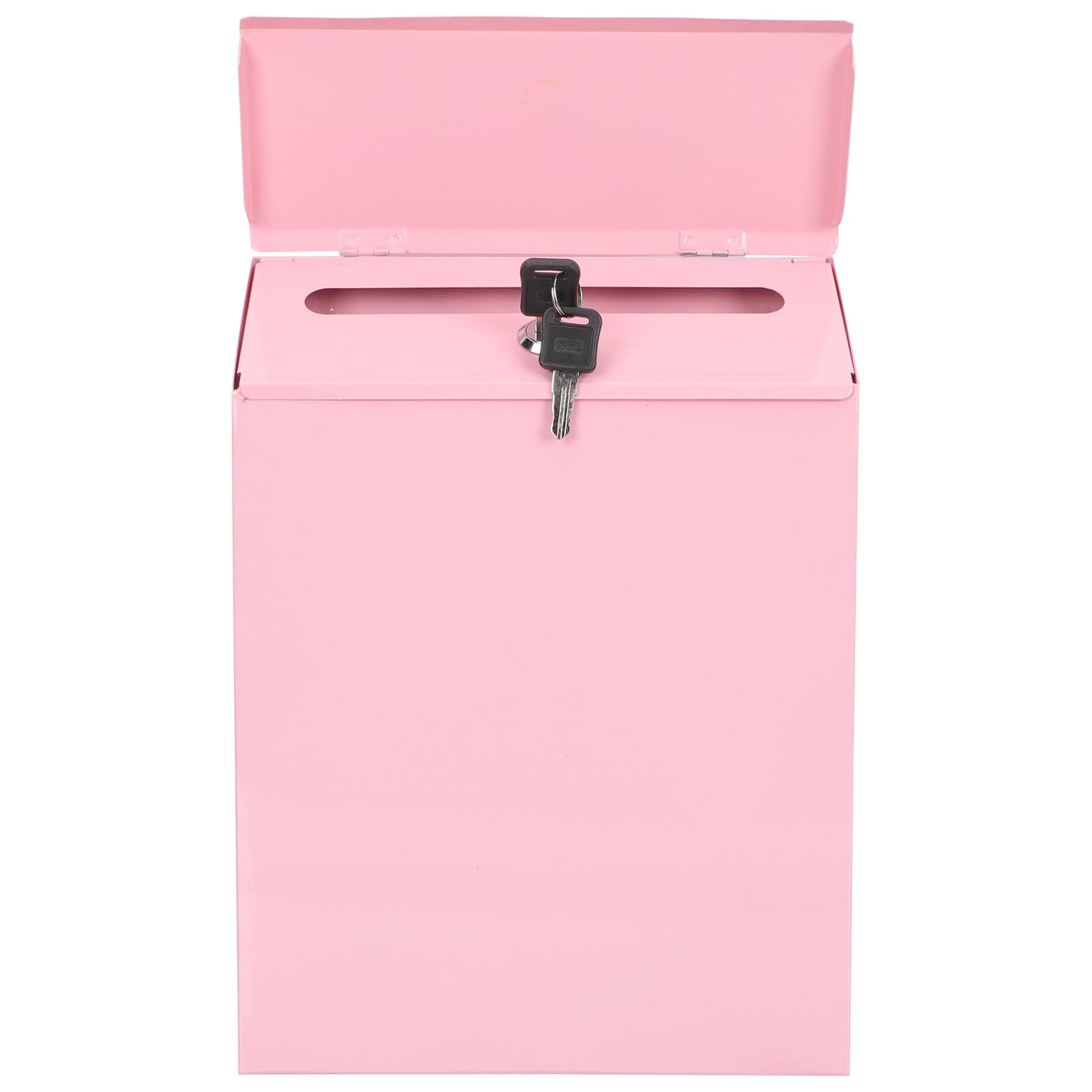 Boîte aux lettres murale rose sécurisée pour éviter le vol de courrier en entreprise