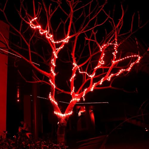 Image of COXO 3 Meters LED Rope Light for Decoration - Waterproof Red SMD Cove Light for Ceiling, Home Decor, LED Pipe Light for Diwali, Festival, Indoor, Outdoor Use (Red, 3 Meter)