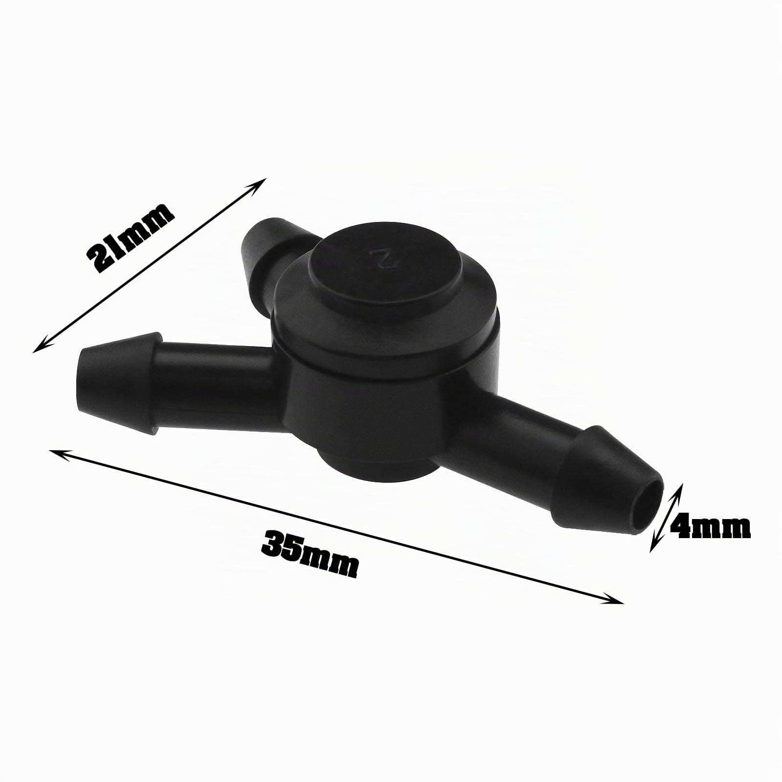 2pcs Vanne à 3 Voies pour Lave-Glace de Voiture 7667888 7787593 en Plastique Pièces de Rechange des Véhicules à Moteur de Clapet Anti-Retour de Rondelle de Pare-Brise, Noir