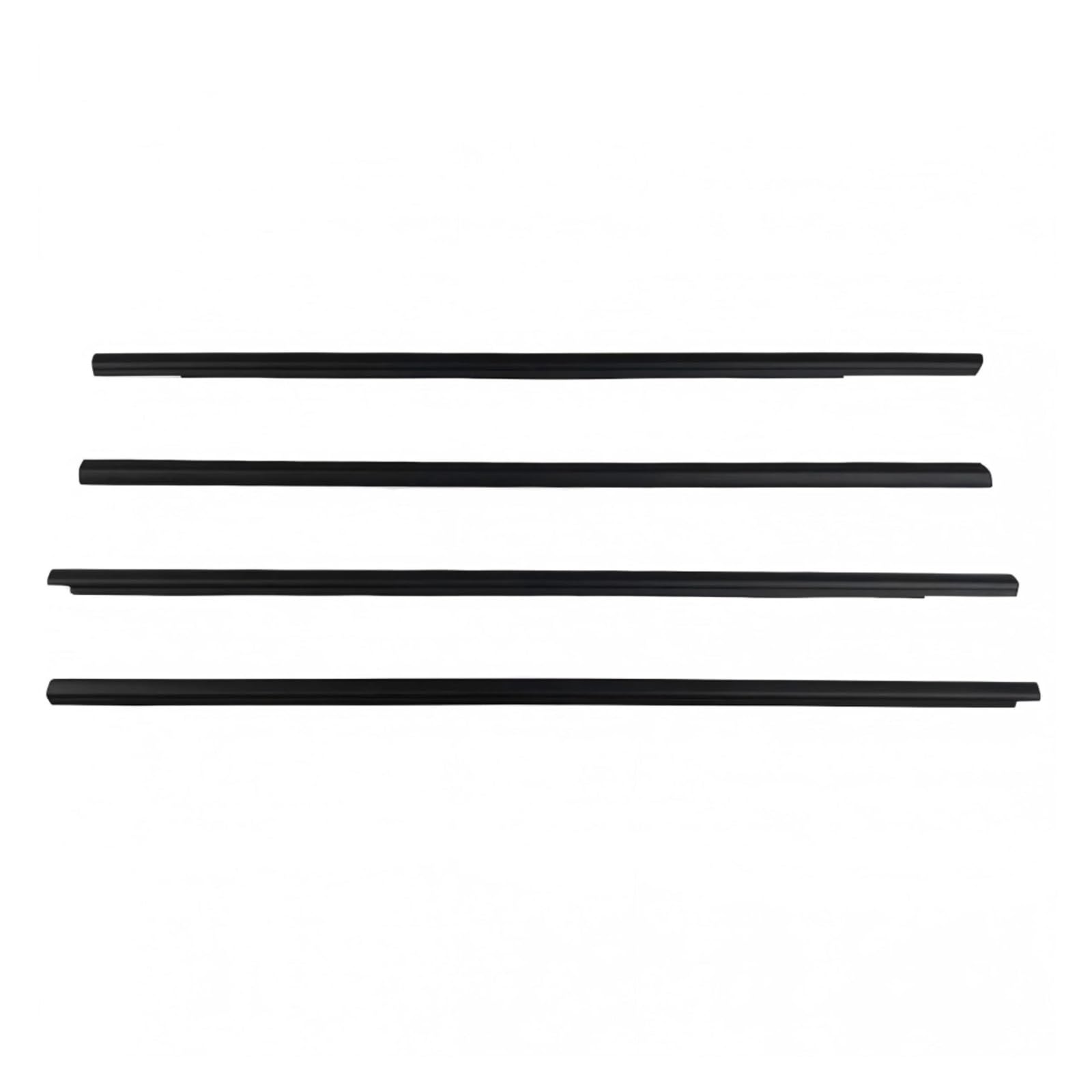 Crjimx One Color For Nissan For X-Trail T30 2001-2007 4Pcs Outer Windows Weatherstrip Waterproof Pressure Sealing Belt Moulding Trim