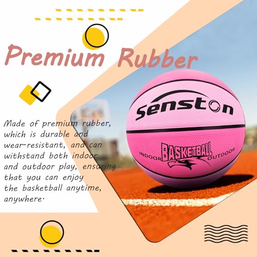 Image of Senston 28.5'' Outdoor Basketball Premium Grip with Pump for Men Women