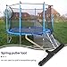 Srutueo Trampoline Spring Pull Tool T-Hook Spring Puller Tool to Pull a Trampoline Spring, black