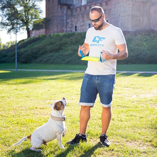 Bull Fit Beisswurst für Hunde, 30 cm, mit Zwei Schlaufen (2er-Pack) - Sehr Robustes Hundespielzeug zum Training, Tauziehen und Zerrspiele mit Hund - Aus hochwertigem Feuerwehrschlauch handgefertigt