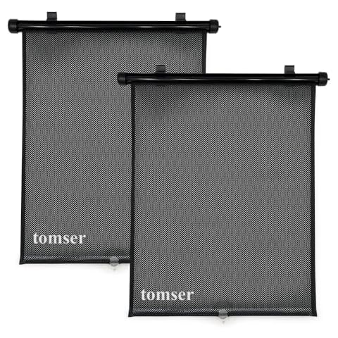 tomser Sun Blinds Adapted for Automobiles, Mesh Window Shades for Car Baby Cover