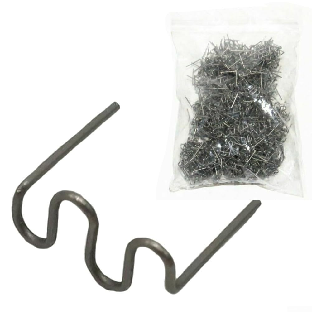 For Car Bumper Repair Plastic Welding Stapler with 1000 Pcs 0 8mm Wave Hot Staples for Repairing Holes and Tears