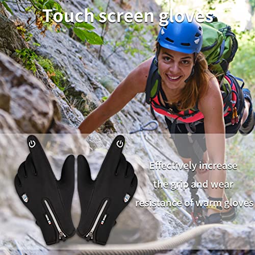 Luvas para Jogos TouchScreen - Luvas de Inverno com Zipper TouchScreen para Homens Mulheres,Luvas qu