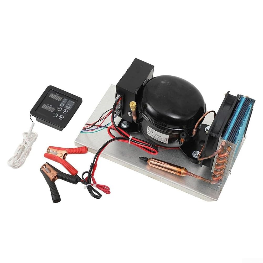 Compressore d'aria per frigorifero Bd25hc Dc 12-24v con regolatore di temperatura solare per camper barca congelatore portatile a basso rumore per motore Bldc Sistema di raffreddamento naturale