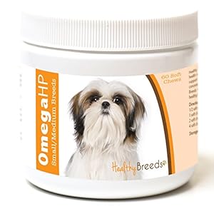Healthy Breeds Shih Tzu Omega HP Fatty Acid Skin and Coat Support Soft Chews 60 Count