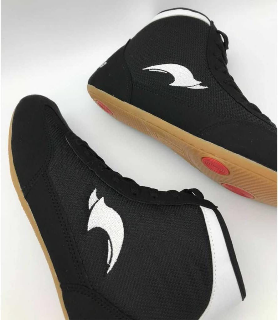 ボクシングシューズ レスリングシューズ コンバットスポーツ重量挙げ用軽量ボクシングブーツ レスリングブーツ、滑り止めと レスリングシ