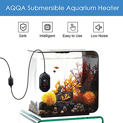 AQQA Small Aquarium Heater 15W/25W/50W/75W/100W Submersible Fish Tank Heater with Intelligent LED Temperature Display… - Image 3