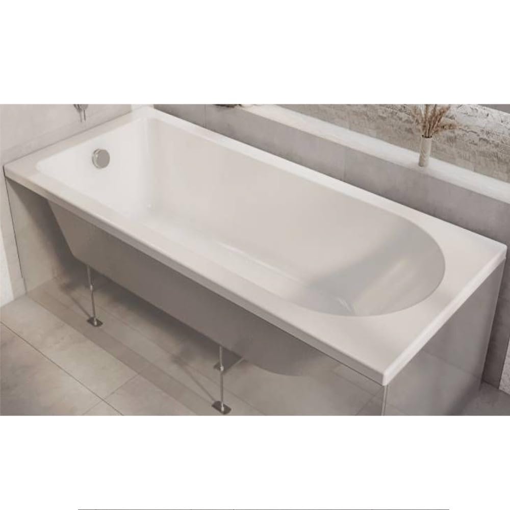 Milano Ballam White 1700mm x 700mm Single Ended Round Bath