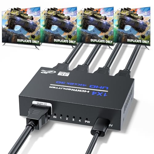 Bolaazul 4K HDMI-Splitter 1 in 4 Out, HDMI...